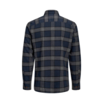 jack-&-jones-plain-utilitarian-check-shirt-navy-blazer-back-double-wears